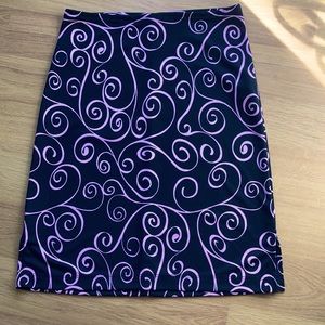 Black with pink design skirt